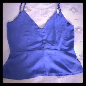 Periwinkle peplum blouse